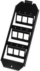 LogiLink Keystone floor box insert for 3 x 3 keystone modules, black (NK4061)