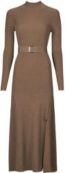 KARL LAGERFELD Rochii lungi Femei LSLV BUCKLE BELT KNIT DRESS Karl Lagerfeld Bej EU L