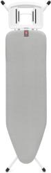 Brabantia Vasalódeszka 1240X380 mm - B Méret, Fix Vasalótámasz, D=22 mm Fehér Váz, Metalizált Szürke Huzat - 243424 Vasalódeszka