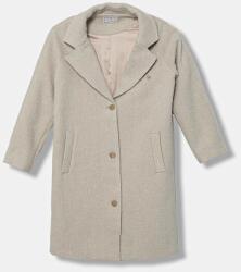 Guess gyapjúkeverékből készült gyerek kabát - bézs 136-146