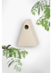 SingingFriend NINA kerámia fészkelő odú, bézs - kézzel készített 12, 3x16x21 (N002S)