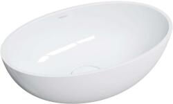 Omnires Shell M+ - Mosdókagyló pultra, 50x32 cm, túlfolyó nélkül, csapfurat nélkül, fehér SHELL500UNBP (SHELL500UNBP)