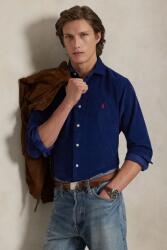 Ralph Lauren pamut ing olasz galléros, sötétkék, regular, 710P00518 - sötétkék S