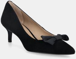 Lauren Ralph Lauren velúr magassarkú cipő Adrienne Bow fekete, 802980116001 - fekete Női 36.5