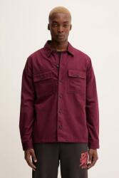 HUGO BOSS pamut ing galléros, bordó, regular, 50545383 - burgundia M