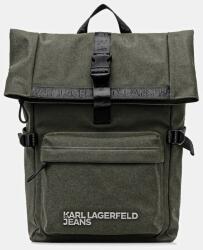 Karl Lagerfeld Jeans hátizsák fekete, nagy, sima, A3M30246 - zöld Univerzális méret