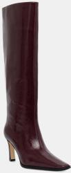 MICHAEL Michael Kors bőr csizma Darrah - burgundia Női 41