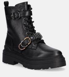 Pinko bőr bakancs Mia 19 fekete, platformos, SD0407P087Z99 - fekete Női 41