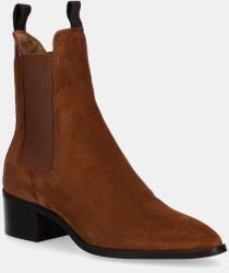 Gant magasszárú cipő velúrból St Broomly - barna Női 41