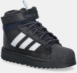 adidas Originals gyerek téli csizma SUPERSTAR WINTER TREK fekete, JQ0342 - fekete 23.5
