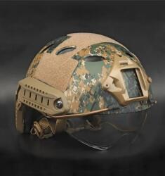 DRAGOWA Tactical Taktikai sisak Fast PJ, digitális erdei szemüveggel, digitális erdővidék