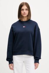 Tommy Hilfiger pamut melegítőfelső fekete, nyomott mintás, DW0DW17325 - sötétkék S