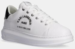 Karl Lagerfeld bőr sportcipő KAPRI MENS fehér, KL52539K - fehér Férfi 41