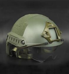 DRAGOWA Tactical Gyors MH taktikai sisak Charger szemüveggel, olíva (tanúsítvány nélkül)