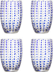 Bloomingville Pahare Brinley 350 ml, albastre, 4 buc (82072202) Pahar