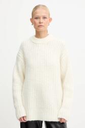 Michael Kors pulóver gyapjúkeverékből meleg, bézs, MF5619OJVC - bézs XS