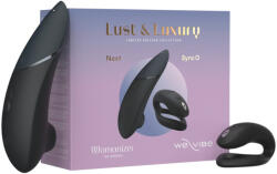 Womanizer Lust&Luxury - csikló- és párvibrátor szett (fekete) - erotikasziget