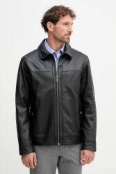 BOSS Orange bőrdzseki - fekete 48