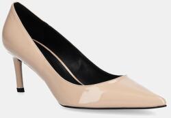 BOSS bőr tűsarkú Gracey bézs, 50552759 - bézs Női 36