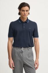 BOSS pamut póló - sötétkék S - answear - 28 490 Ft