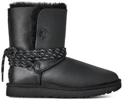 Ugg bőr hótaposó Bailey Tie Lthr - fekete Női 36