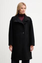 Tommy Hilfiger baba gyapjúkeverék pulóver fekete, WW0WW47372 - fekete 38