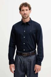 Tommy Hilfiger pamut ing galléros, sötétkék, slim, MW0MW40460 - sötétkék XL