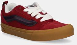 Vans bőr tornacipő Knu Skool - piros Női 37