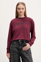 Karl Lagerfeld Jeans felső fehér, nyomott mintás, A1W20005 - burgundia M