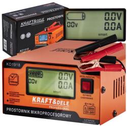 Kraft&Dele Kraft&Dele Automata mikroprocesszoros akkumulátortöltő, 4 féle üzemmóddal, 12-24V/10 A, KD1918 (KD1918)