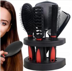 Retoo 5 db-os hajformázó és fésű készlet tükörrel (U075)