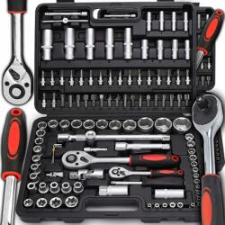 Retoo 108 részes krova racsnis dugókulcs készlet, Cr-V (OR1252)