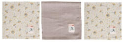  Bébé-Jou 3 db muszlin arctörlő kendő - Wish Grey