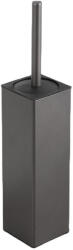Global Viva Viva NERO WC-kefe tartó - szögletes - fürdőszobai kiegészítő - GUNMETAL - szürke (35WT772G) - globalvivamarket
