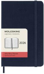 Moleskine Határidőnapló 2026 12 hónap, Napi, kemény borító, ZAFÍR KÉK (P) (7540152008)