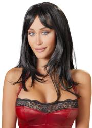 Cottelli Wig Long Black - perucă lungă, neagră