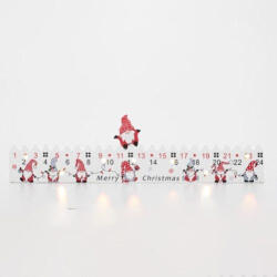 Somogyi Elektronic KLW25 LED-es adventi naptár, 7db LED világítás, fa alapanyag, elemes tápellátás, beltéri kivitel - koronaphone