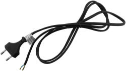 Entac Szerelhető hálózati kábel 2G0.75 1.5m Dugvillával Fekete (ERWC2G-1.5-B) (ERWC2G-1.5-B)