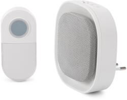 Entac Hálózati Ajtócsengő Éjjeli Fény Funkcióval, Elemes IP44 Adókészülékkel 1xCR2032 Tart. (EDB-AC-44-L) (EDB-AC-44-L)