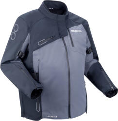 BERING Oxygen King Size Motoros Textilkabát, Fekete-szürke