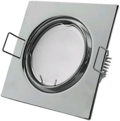 Avide GU10 Keret Négyzetes Forgatható Króm (ABGU10F-SS-CH) (ABGU10F-SS-CH)