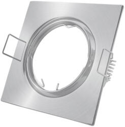 Avide GU10 Keret Négyzetes Forgatható Szatén Nikkel (ABGU10F-SS-SN) (ABGU10F-SS-SN)