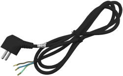 Entac Szerelhető hálózati kábel 3G1.5 1.5m Földelt Dugvillával Fekete (ERWC1.5-1.5-B) (ERWC1.5-1.5-B)