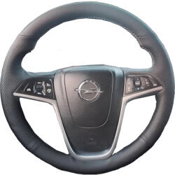  Opel Zafira C bőr kormányvédő - méretpontos, varrható kivitel fekete (KVOP3D) - royaltuning