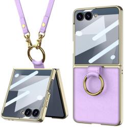 GKK LANYARD Husă cu curea Samsung Galaxy Z Flip7 5G violet