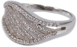 Ékszershop Köves hullámos ezüst gyűrű (2180113)