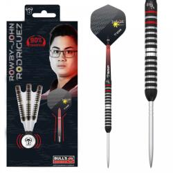 BULL'S Darts Dart szett BULL'S Rowby-John Rodriguez Steel 25g 90% Gravírozott