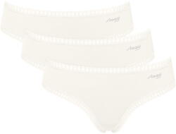 Sloggi Chiloți dama SLOGGI GO CRUSH HIPSTER 3PACK 00GZ - SILK WHITE: S (10219671_00GZ S)