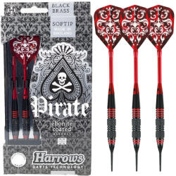 Harrows Dart szett Harrows soft Pirate 18gr Piros
