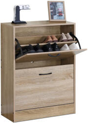 Artium Cipősszekrény, 2 rekeszes, tölgy dekor, MDF (ABO-G1014_OAK)